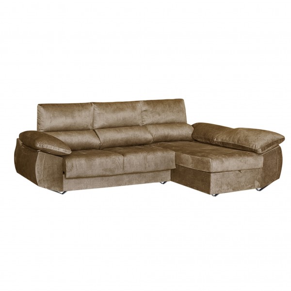 Chaiselongue DERECHA EPI Tapizado Mangol Piedra...