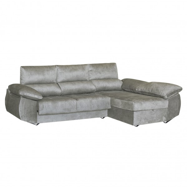 Chaiselongue DERECHA EPI Tapizado Mangol Cemento...