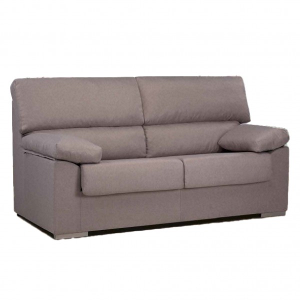 Sofá 3 Plazas Rubén Tapizado Nevada 2 Beige 180x85x100 Cm