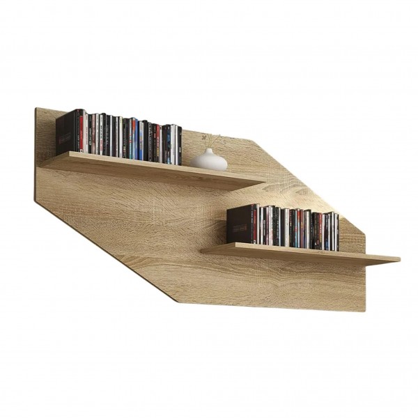 Estante de Pared Chellen 2 Baldas Cambria 130x23x58 Cm 2