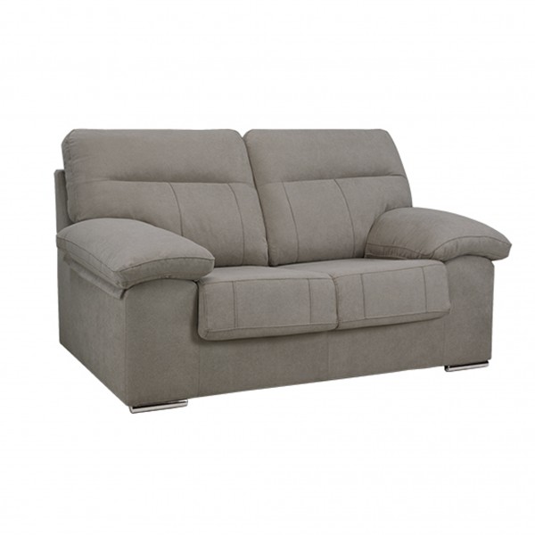 Sofá 2 Plazas Duero Tapizado Magnol Cemento 165x90x103 Cm
