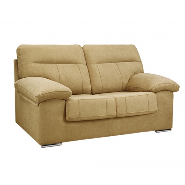 Sofá 2 Plazas Duero Tapizado Magnol Piedra 165x90x103 Cm