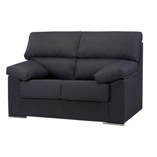 Sofá 2 Plazas Rubén Tapizado Nevada 17 140x85x100 Cm 2