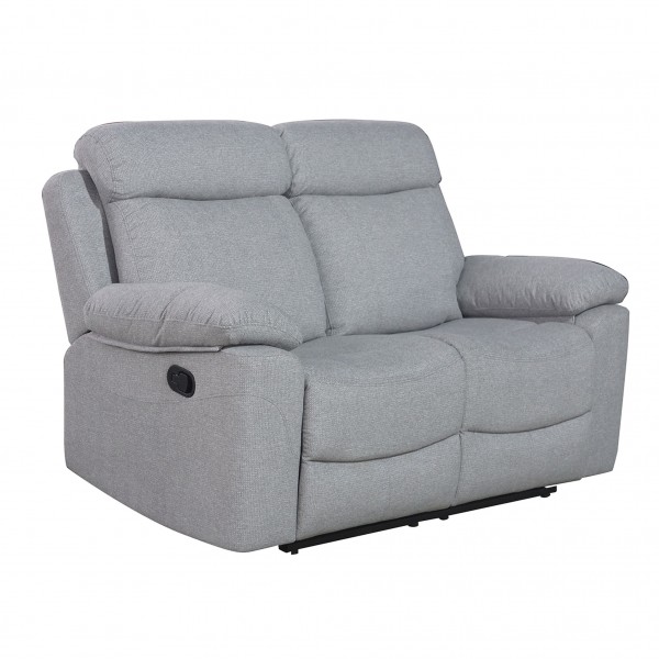 Sofá 2 Plazas Relax Olimpo Tapizado Rama Gris 20 -...