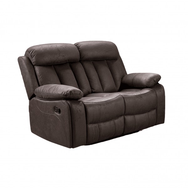 Sofá 2 Plazas Relax Madrid Tapizado Jade Chocolate...