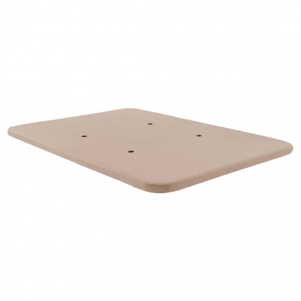Base Tapizada 3D 90 Yecla Color Beige + 6 Patas 90x190x34 Cm 2