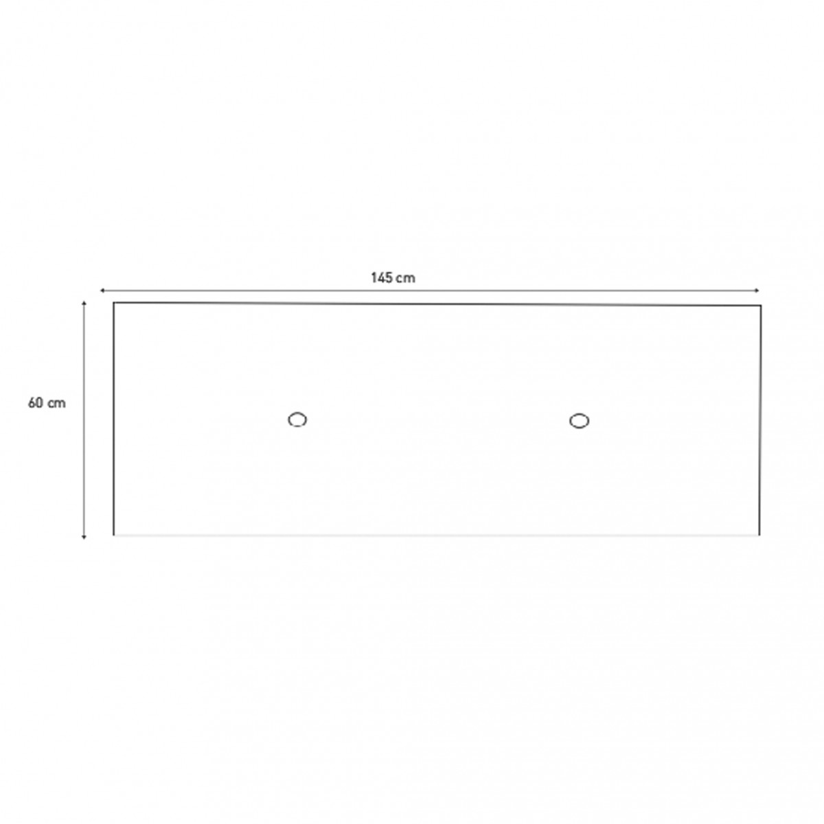 Cabecero Cama Matrimonio Noah Gris 145x3x60 Cm
