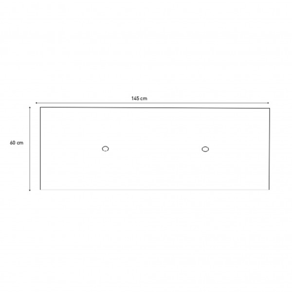 Cabecero Cama Matrimonio Noah Blanco 145x3x60 Cm