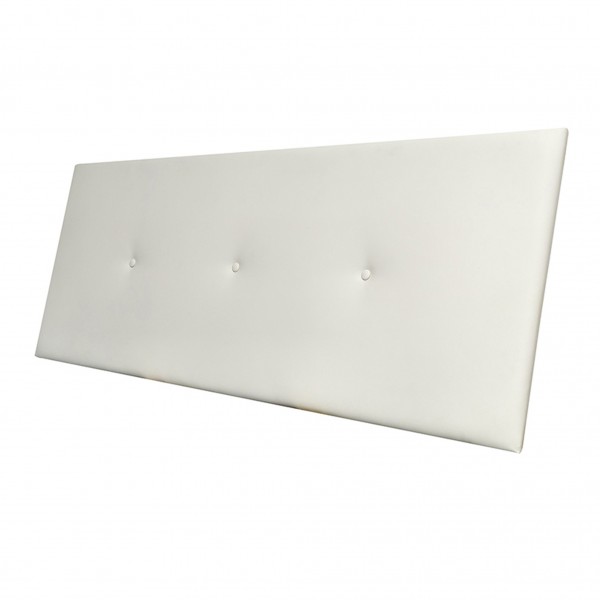 Cabecero de Cama Matrimonio Noah Blanco 160x3x60 Cm 2