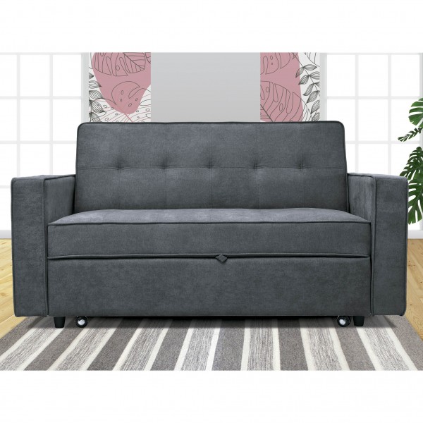 Sofá Cama con Brazos Izan Gris 167x88x93 Cm