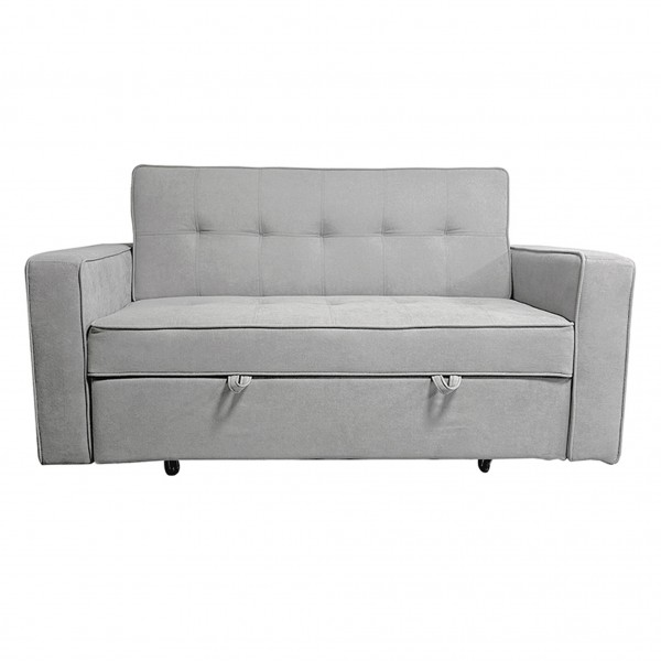 Sofá Cama con Brazos Rol Tapicería Crystal 2 Gris 165x88x91 Cm
