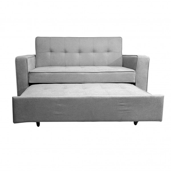 Sofá Cama con Brazos Rol Tapicería Crystal 2 Gris 165x88x91 Cm