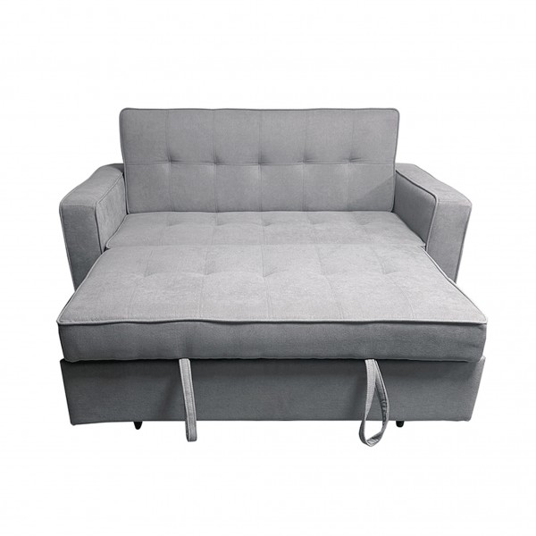 Sofá Cama con Brazos Rol Tapicería Crystal 2 Gris 165x88x91 Cm