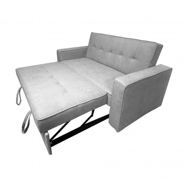 Sofá Cama con Brazos Rol Tapicería Crystal 2 Gris 165x88x91 Cm
