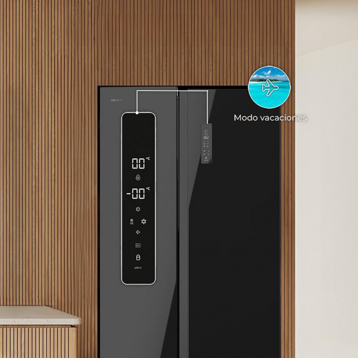 Frigorífico Bolero CoolMarket SBS 559 Glass...