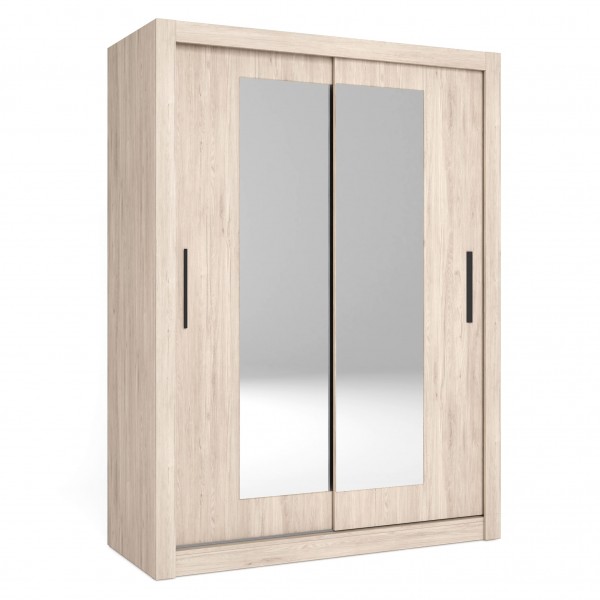 Armario Sava 2 puertas correderas con espejo Sahara...