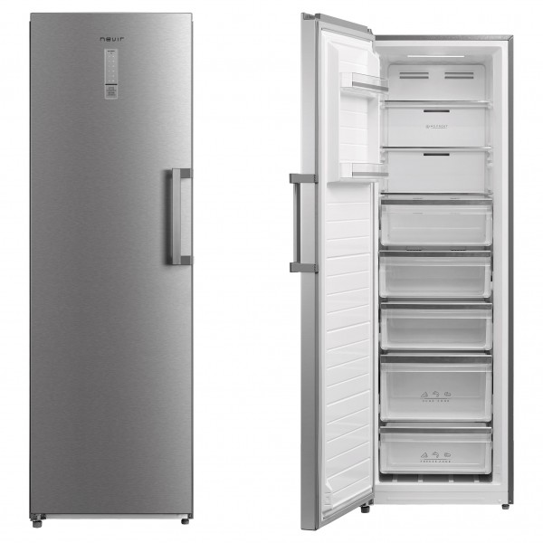 Congelador Vertical 1 Puerta Inox Nevir 59,5x61,8x185 Cm 2