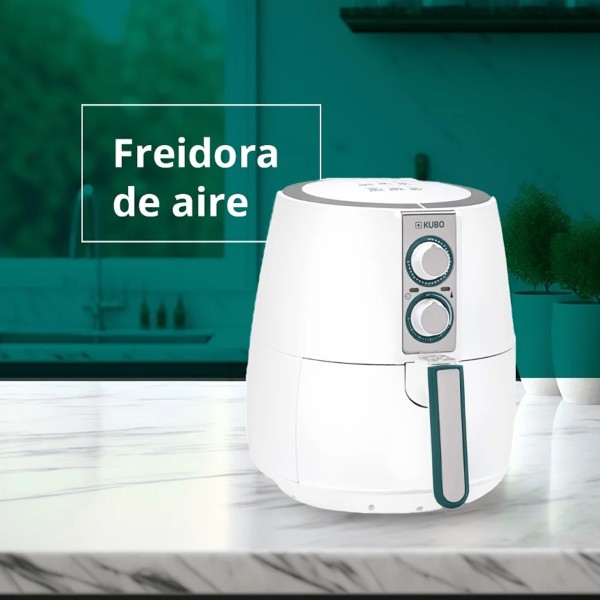 Freidora de Aire 2.5L KUBO KBAF2173 Blanca 32x37x28,5 Cm 2