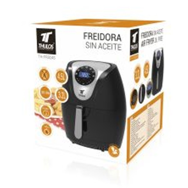 Freidora de Aire Sin Aceite Digital 4,5L THULOS TH-FR3245 27x27x32 Cm