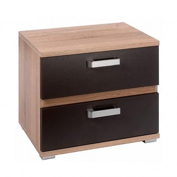 Mesita de noche 2 cajones Priego cambria-grafito...