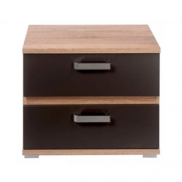 Mesita de noche 2 cajones Priego cambria-grafito... 2