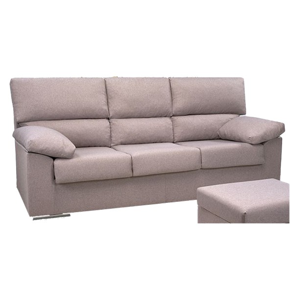 Sofá 3 Plazas 3 Asientos Rubén Nevada 2 - 202x80x100 Cm