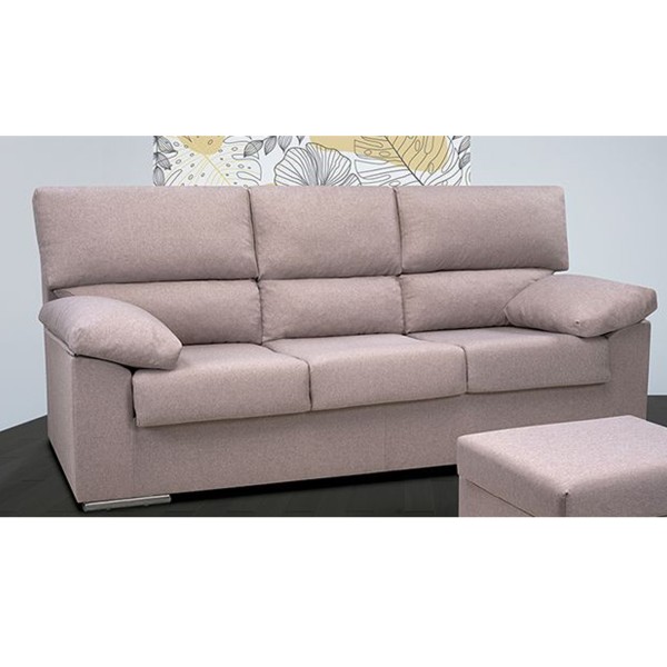 Sofá 3 Plazas 3 Asientos Rubén Nevada 2 - 202x80x100 Cm 2