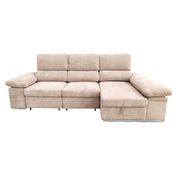 Cheiselongue - Cama con Arcón Derecha NADIA Tapizado...