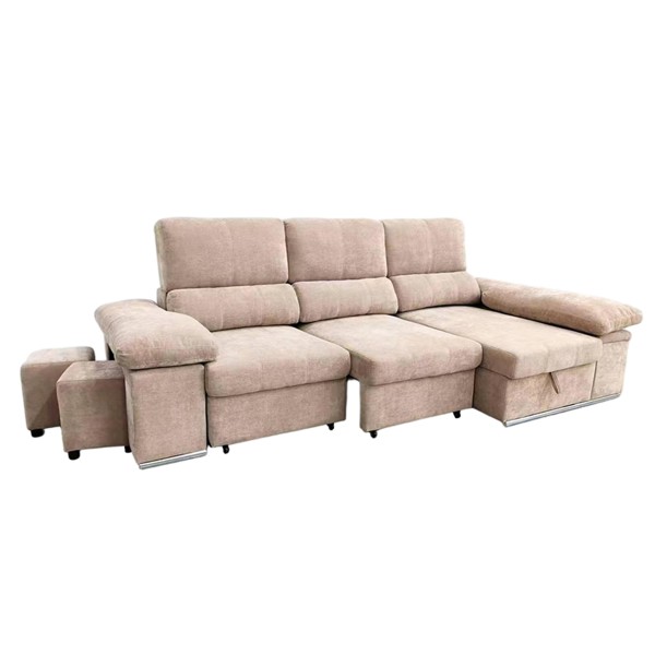 Cheiselongue - Cama con Arcón Derecha NADIA Tapizado... 2