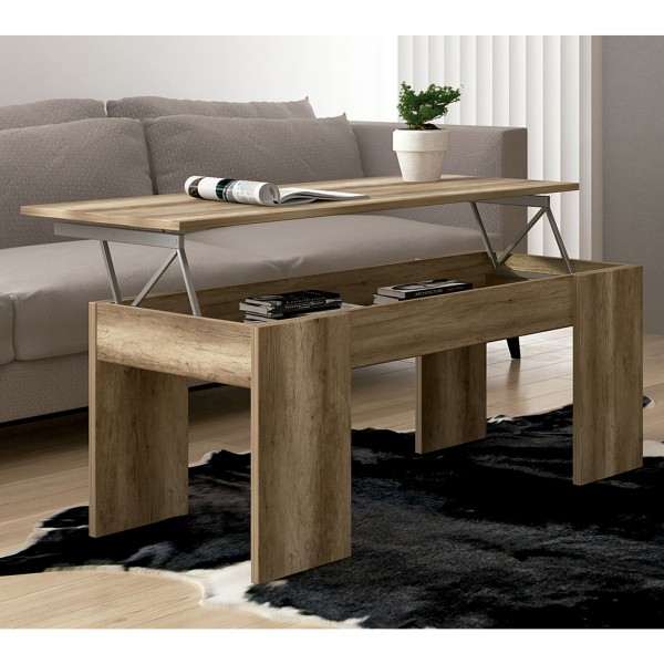 Mesa de Centro Elevable Lara Cañón 100x50x43 Cm 2