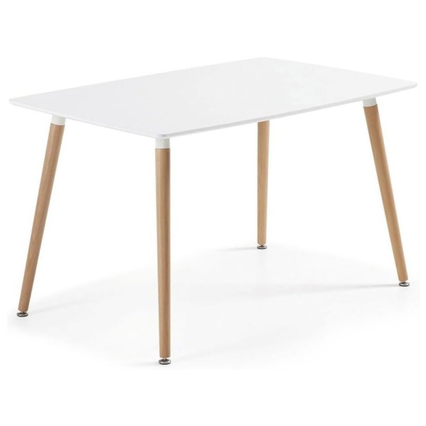 Mesa de Comedor Fija Rectangular 120 cm Patas Madera...