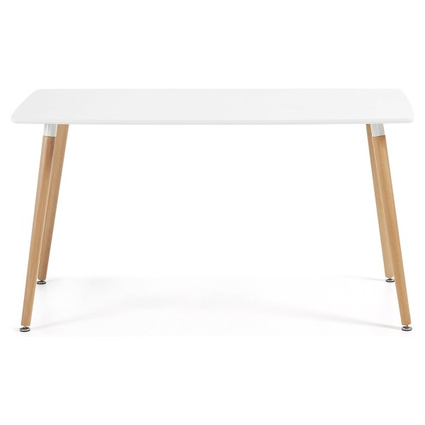 Mesa de Comedor Fija Rectangular 120 cm Patas Madera... 2