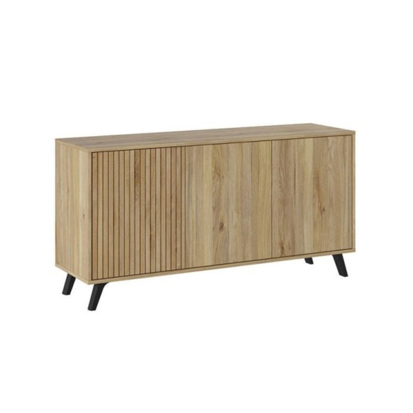 Aparador 3 Puertas Solana Mauvella-Rayas 138x39,5x70 Cm