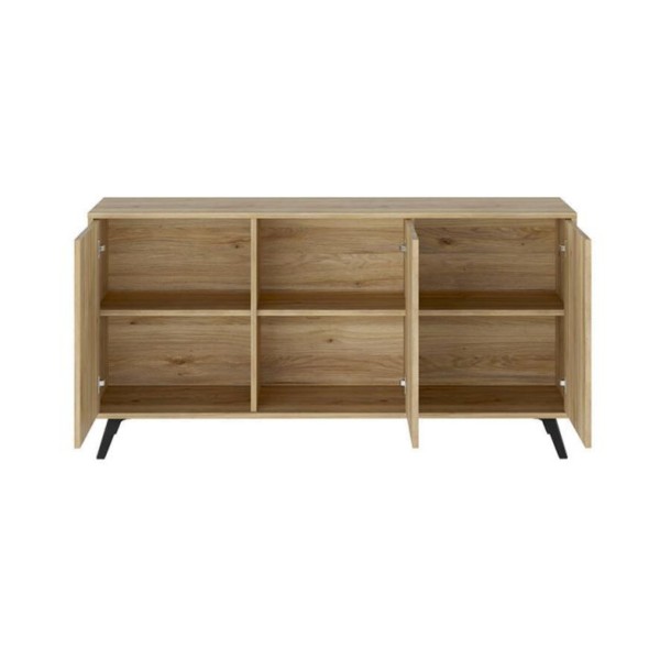 Aparador 3 Puertas Solana Mauvella-Rayas 138x39,5x70 Cm 2