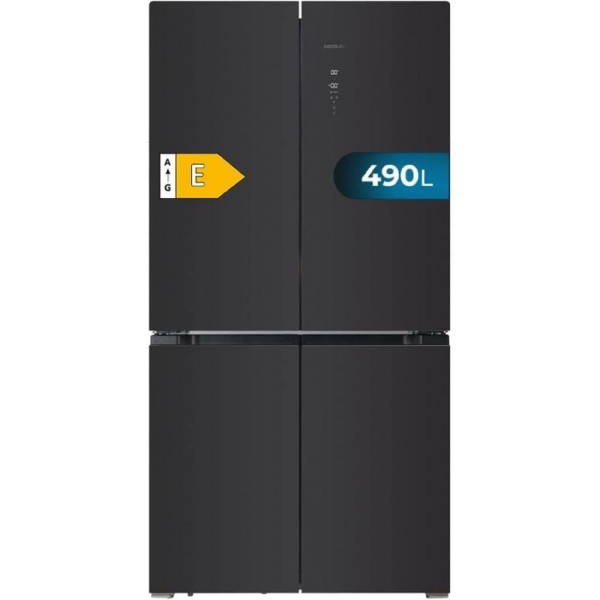 Frigorífico Bolero CoolMarket 4D 490L Glass E CECOTEC –...
