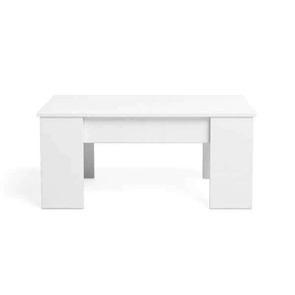 Mesa de Centro elevable Low Blanco mate 100x50x45 Cm 2