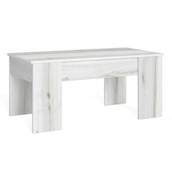 Mesa de Centro elevable Low Blanco Albo 100x50x45 Cm