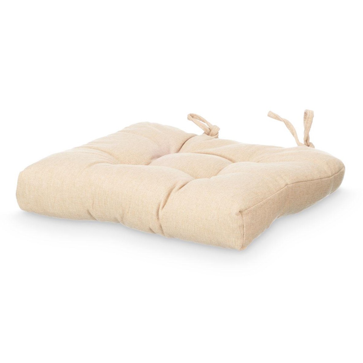 Set de 2 Cojines para Silla Beige 40x40x7 Cm
