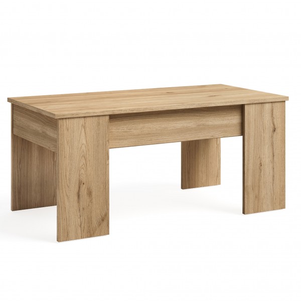 Mesa de Centro elevable Low Naturale 100x50x45 Cm