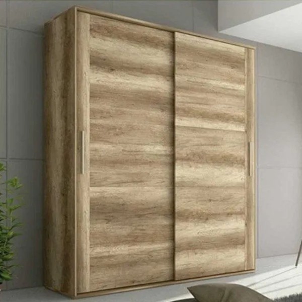 Armario 2 puertas correderas Chellen Cañón 180x55x208 Cm 2