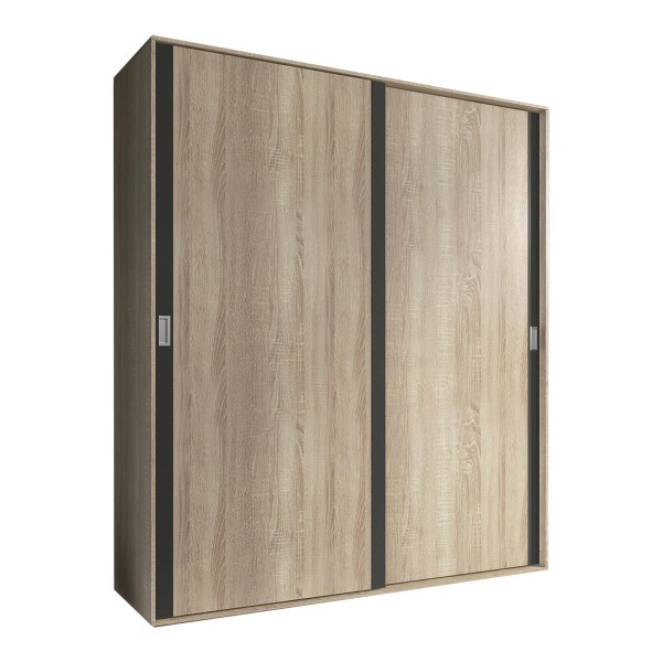 Armario 2 puertas correderas Lara Cambria-Grafito...