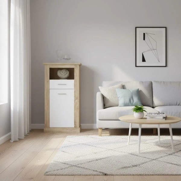 Bodeguero Chellén Cambrian-Blanco 66x36,6x135 Cm 2