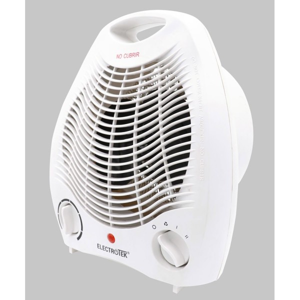 Calefactor Eléctrico ELECTROTEK ET-TV06 – 1000/2000W 22.2×13,5×26,7 Cm
