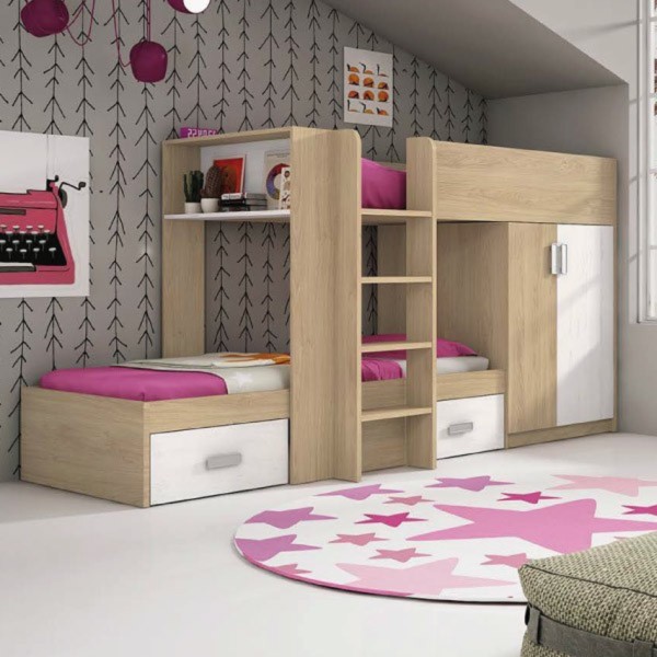 Cama Tren Donald Puccini-Andersen 278,5x99,6x150,6 Cm 2