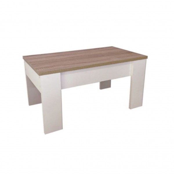 Mesa de Centro Elevable Gala Blanco-Cambria 90x50x46 Cm 2