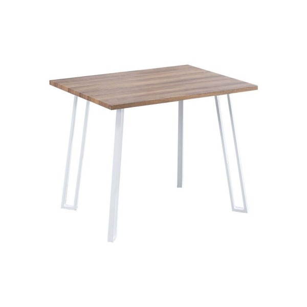 Mesa de Cocina Fija Tapa MDF Jansen Blanco 100x70x76 Cm