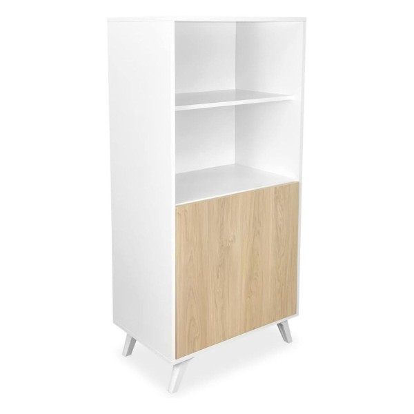 Mueble Bar Soto Blanco-Roble 60x39,6x135 Cm