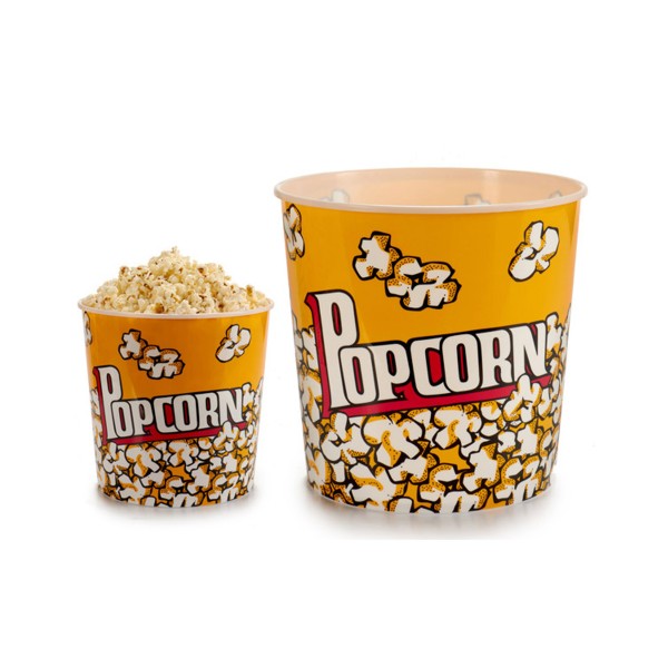 Cubo de Palomitas Grande Redondo 20×20×21,5 Cm