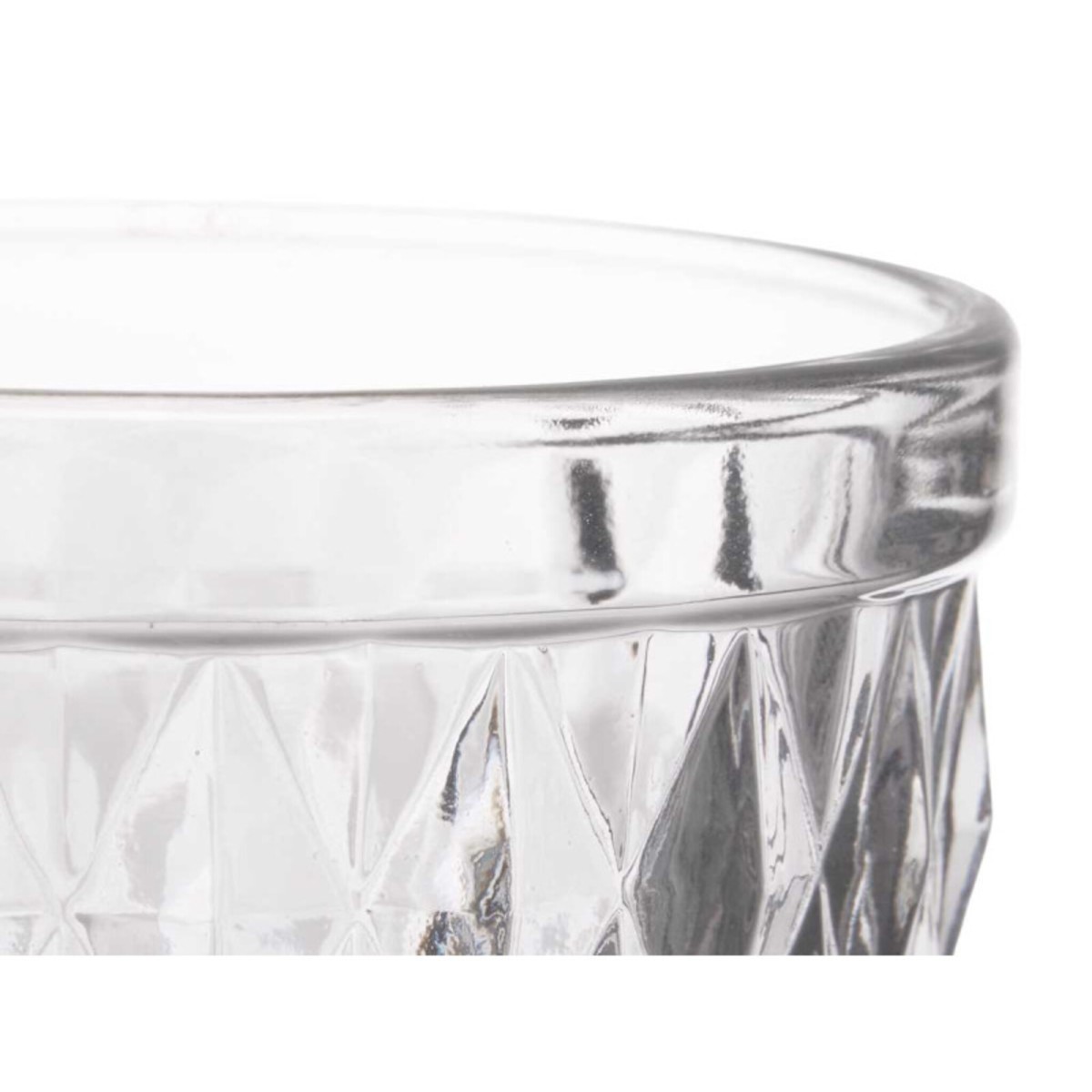 Set de 6 Vasos Diamante Transparente 250 ml...
