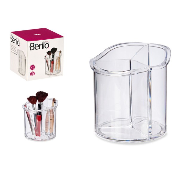 Organizador Redondo Alto 3 Huecos 15,5×15×15 Cm